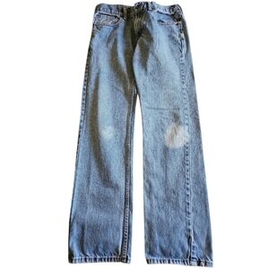 Vintage LEVIS 505 Mens jean shorts 32 x 32 zip fly GUC cutoffbleach*